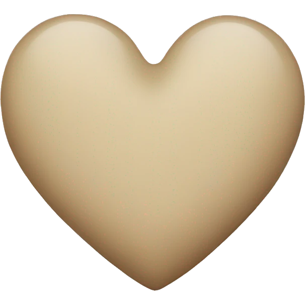 Beige heart  emoji