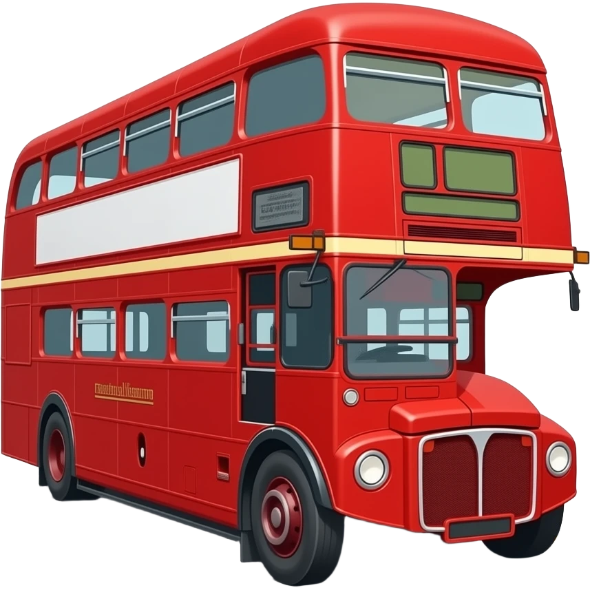 Double decker red British bus emoji