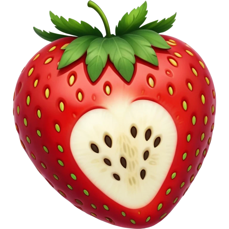 Giant strawberry emoji