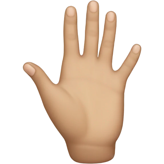 Hand with ringer finger down  emoji