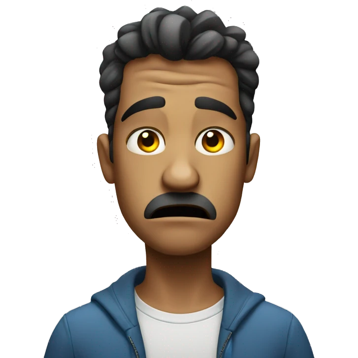 Annoyed face emoji