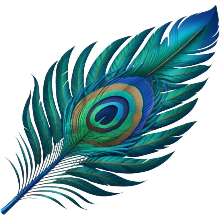 Peacock feather emoji