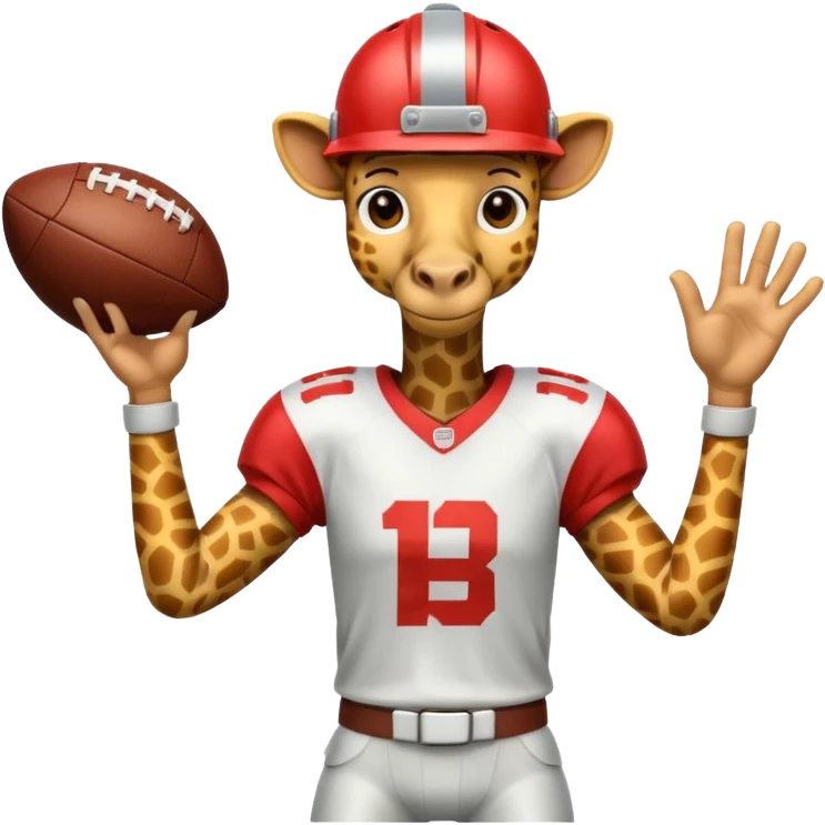 football player giraffe emoji