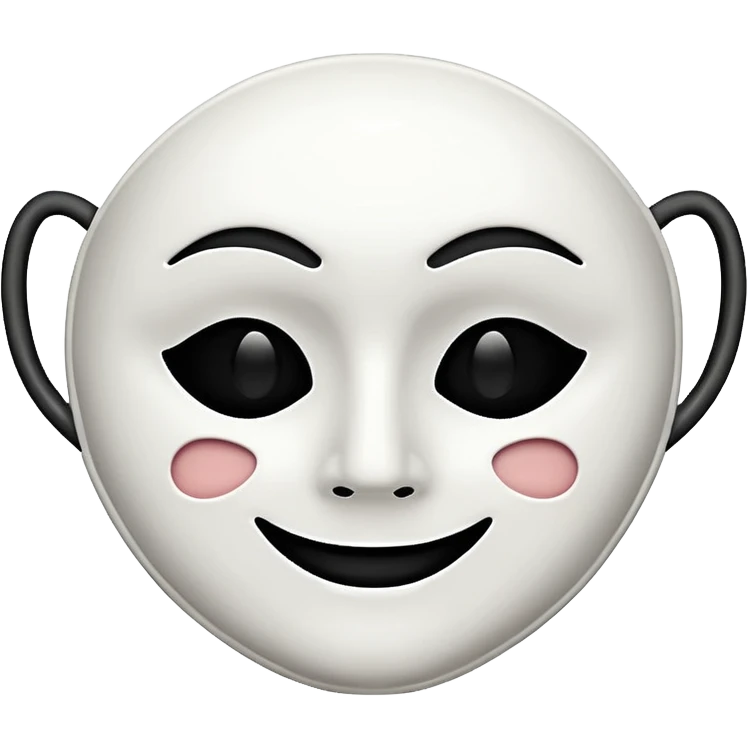 Happy and sad face mask emoji