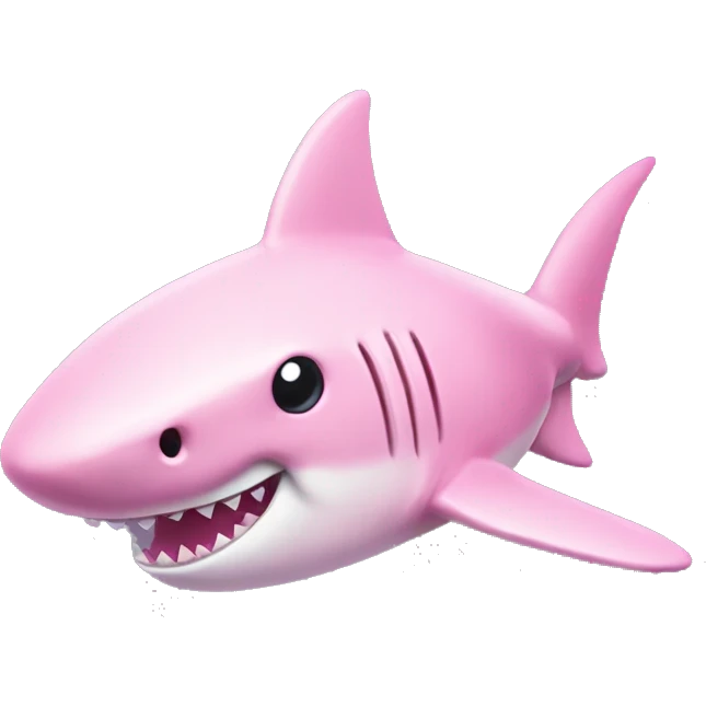 Baby pink hammer head shark emoji