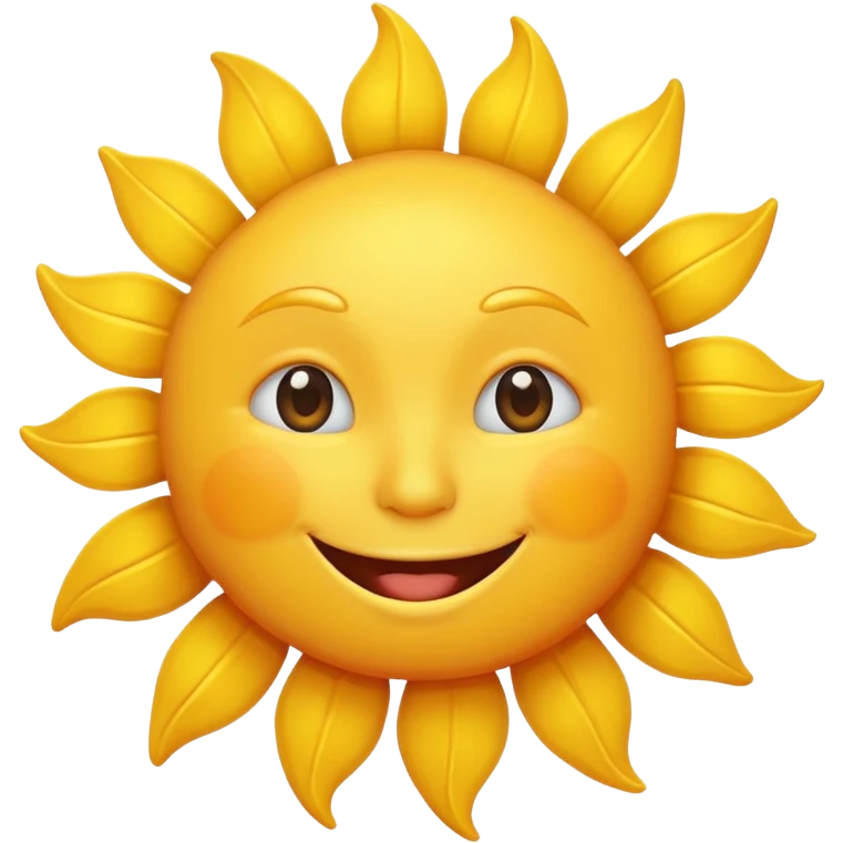 smiling sun emoji, bright and cheerful emoji