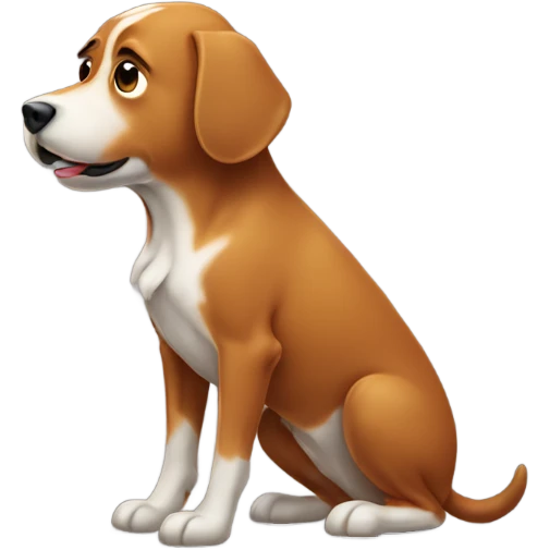 Dog pooping emoji