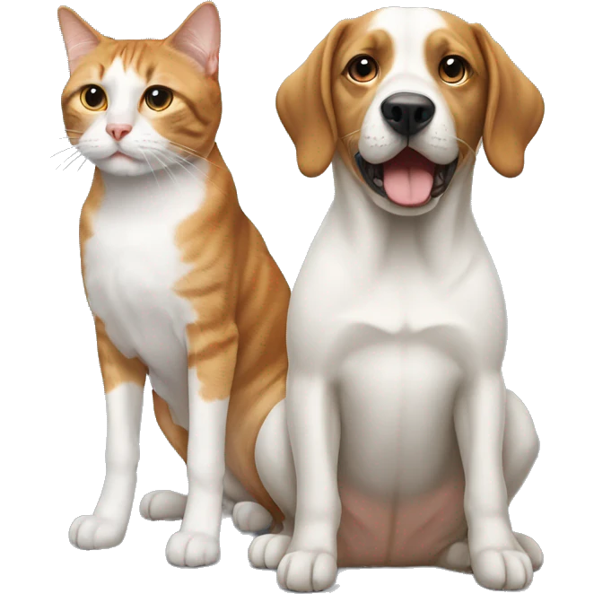 Dog and cat emoji