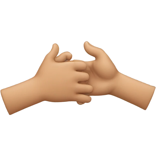 two hands greeting emoji