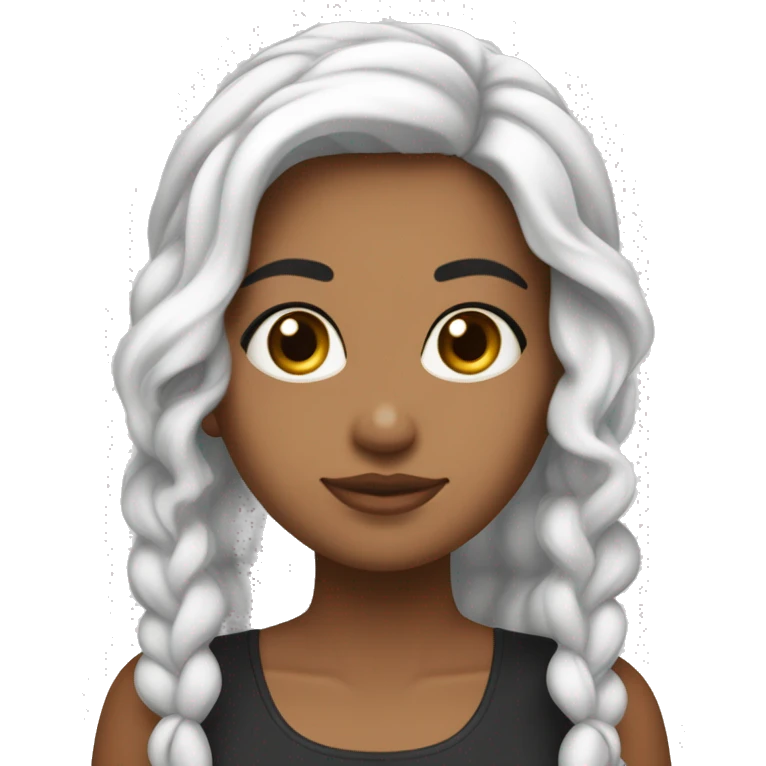 Duas meninas de cor brancas com os  cabelos na cor preta e liso, comendo sanduiche emoji