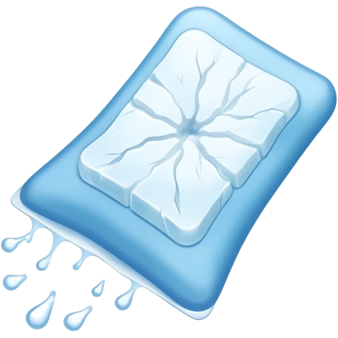 Ice pack on injured tendon emoji