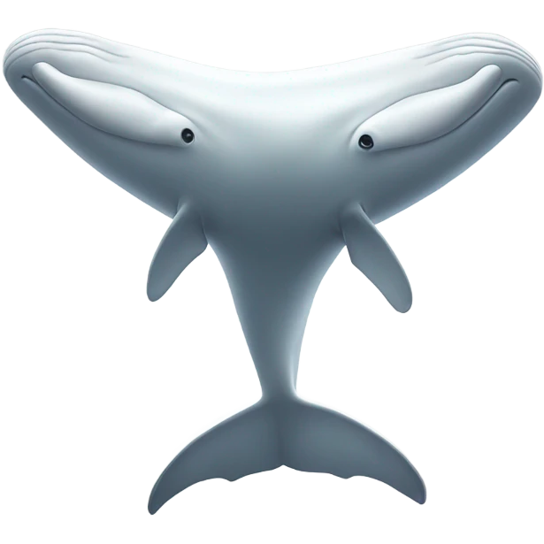 white whale , underside emoji