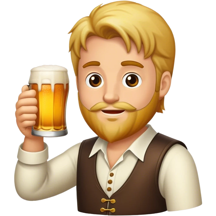 Man dringlich a Beer  emoji