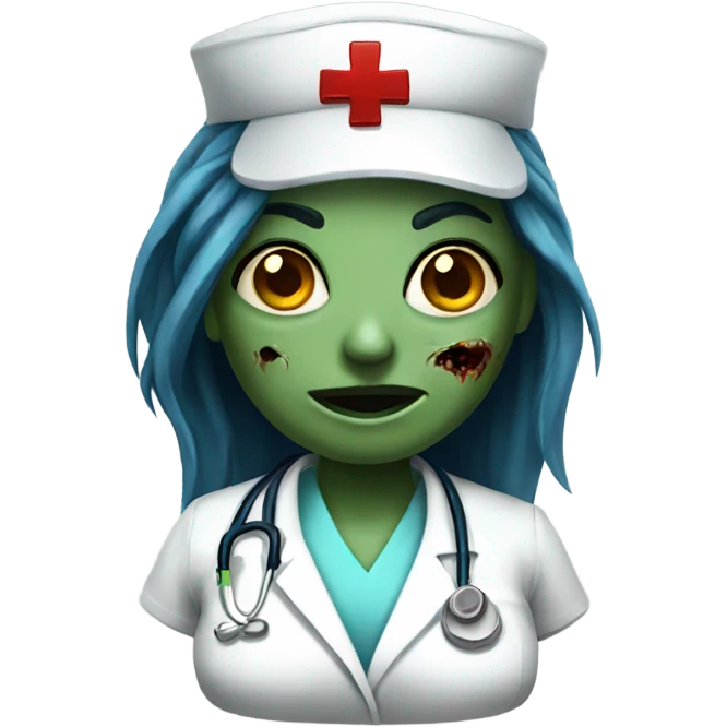 Female Zombie nurse emoji