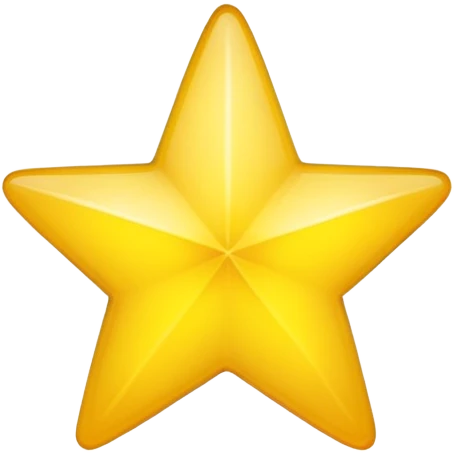 half yellow star symbol emoji