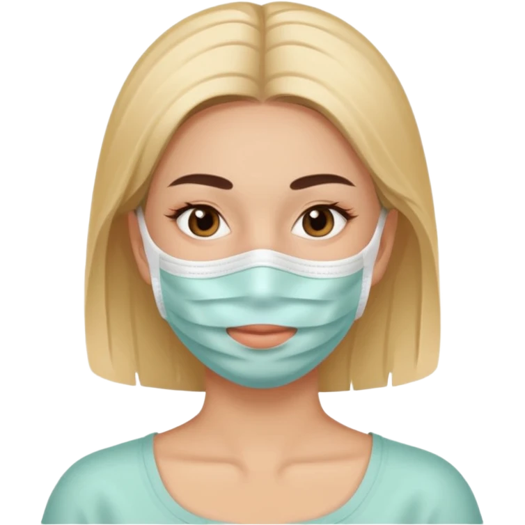 women facial mask emoji