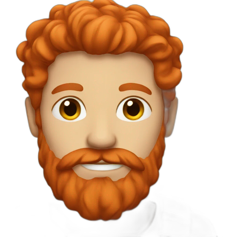 red hair beard man emoji