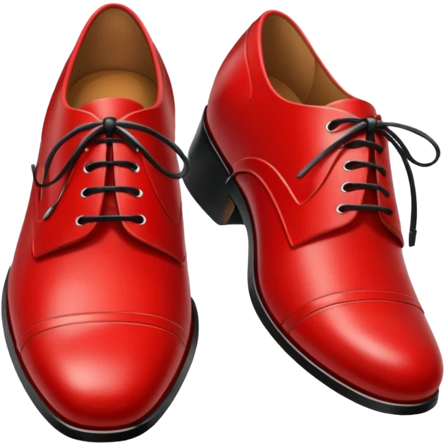 Red suit shoes emoji
