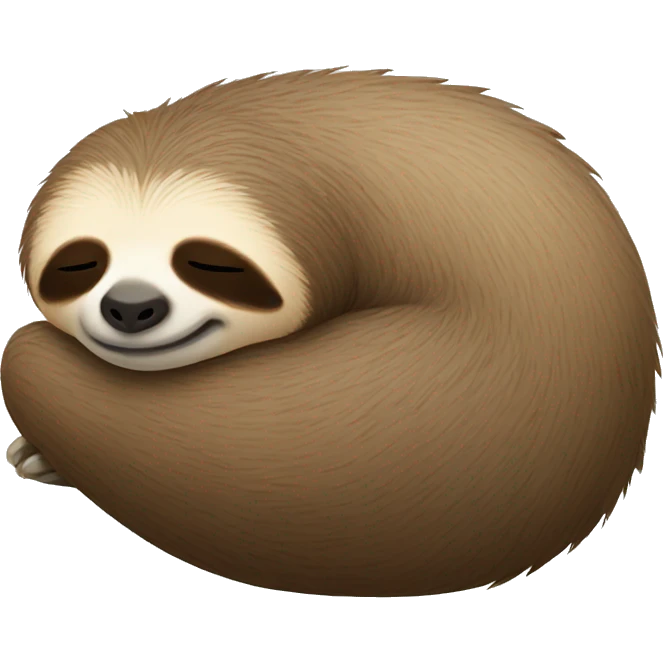 Sloth sleeping  emoji