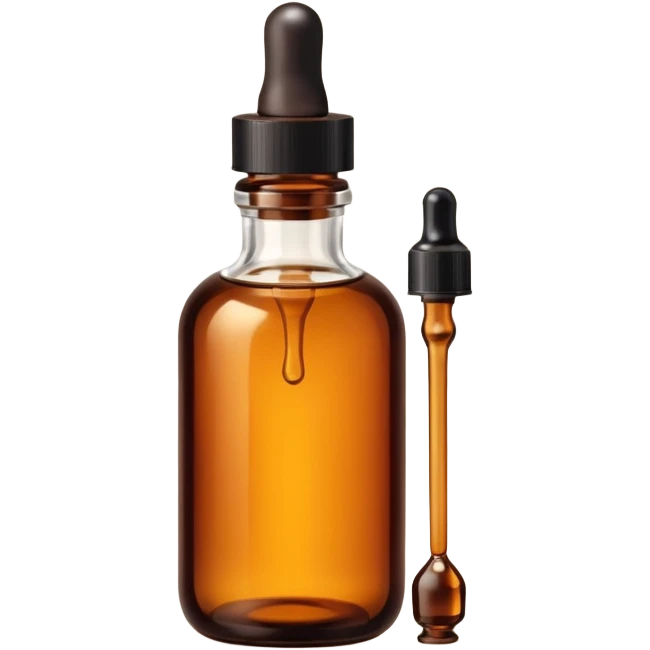 essential oil in apothecary style bottle emoji