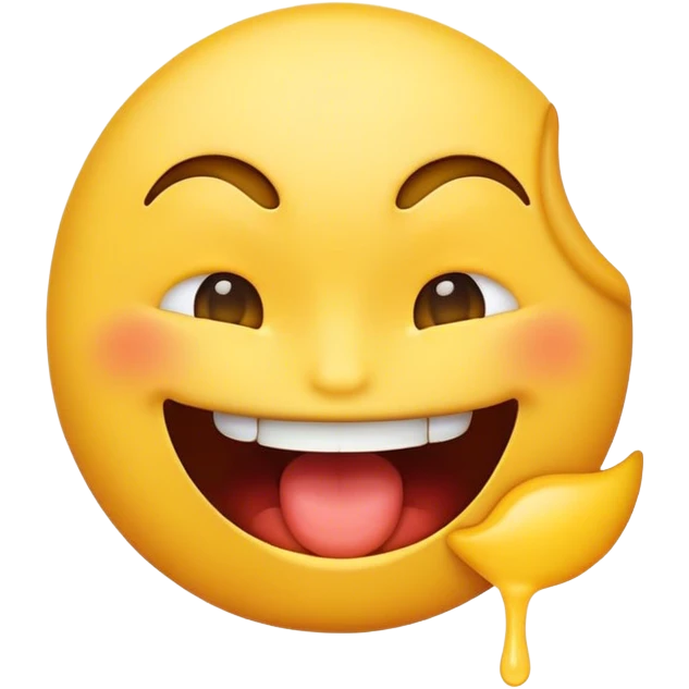 Emoji face biting lip emoji