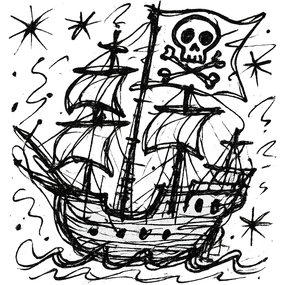 pirate ship emoji