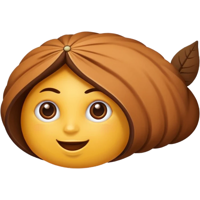 uma madeira com cara de emoji