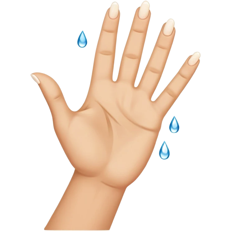Victory hand with tears of joy  emoji