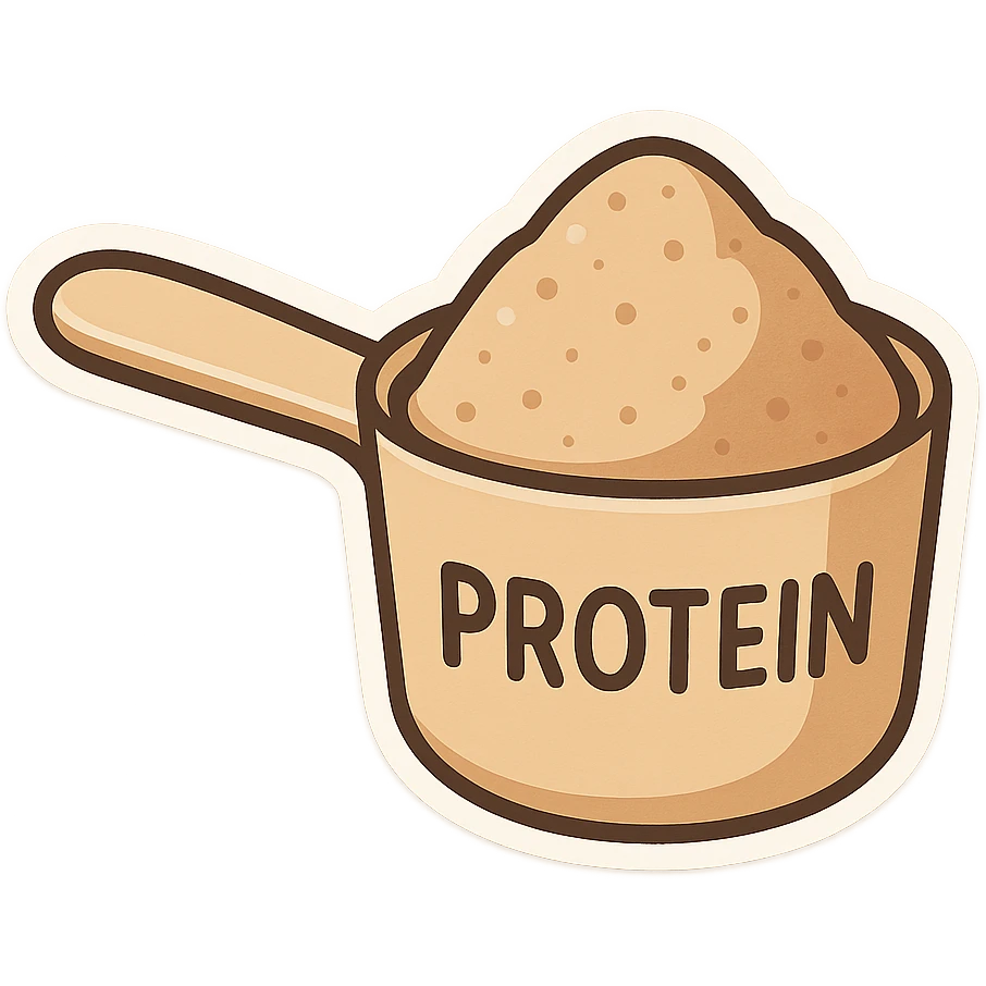 measuring spoon with protein inside emoji