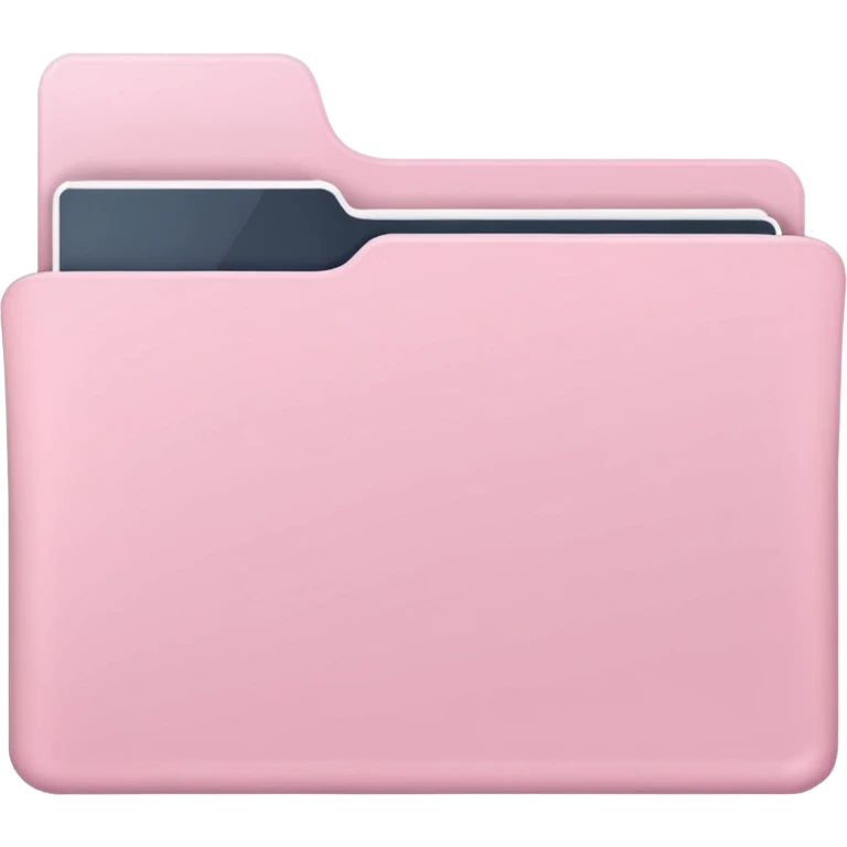 pastel pink folder aesthetic emoji