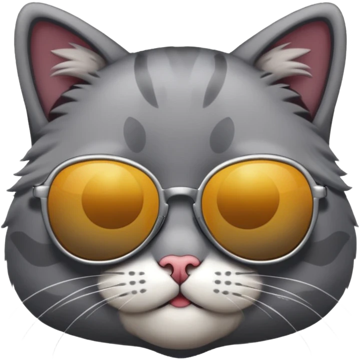 Cat wearing sunglasses emoji