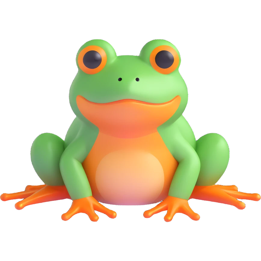 green frog emoji