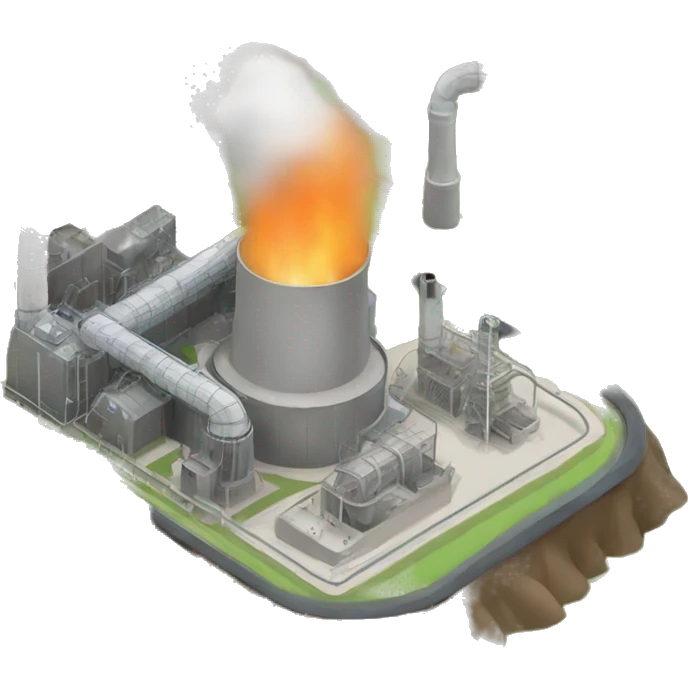 Geothermal power plant emoji