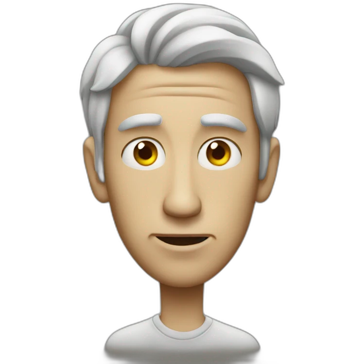 man with twisted eye emoji