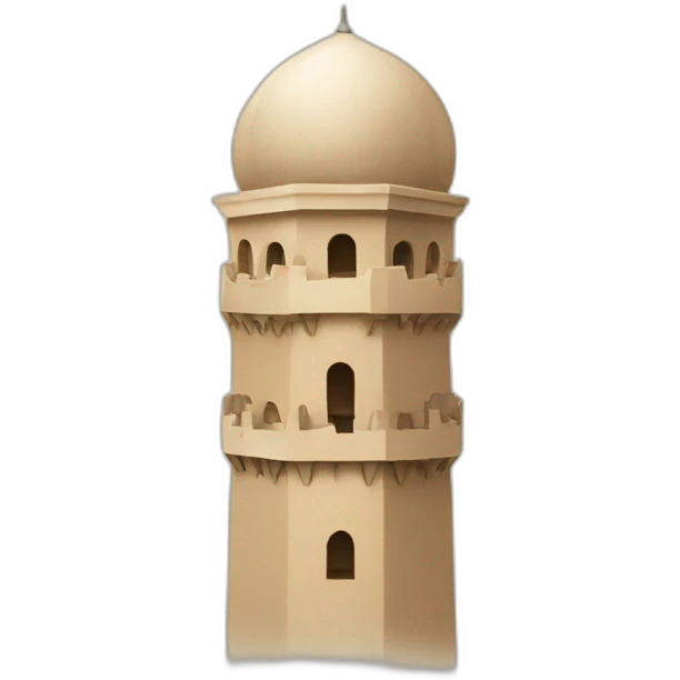arab flying on two tower emoji