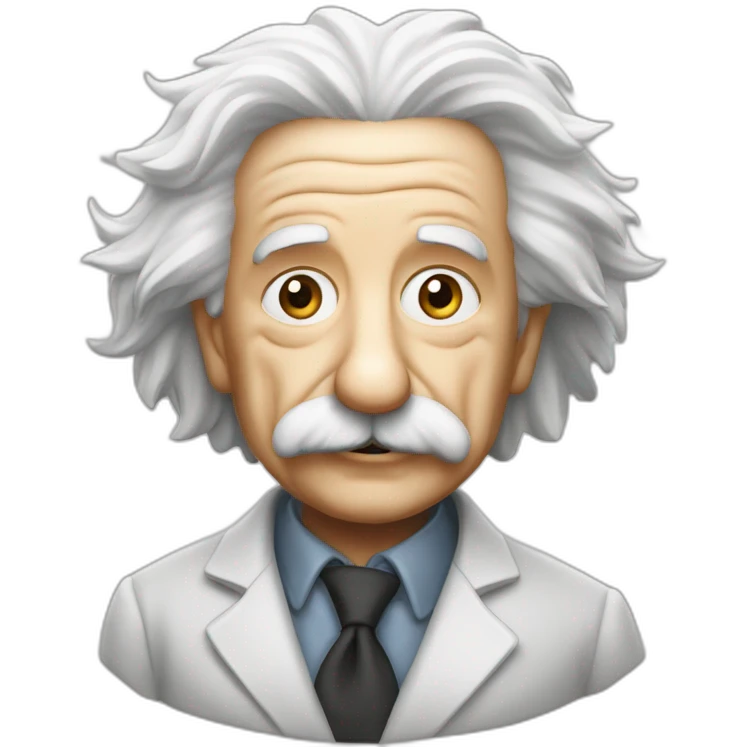 Einstein qui fait un clin d’œil  emoji
