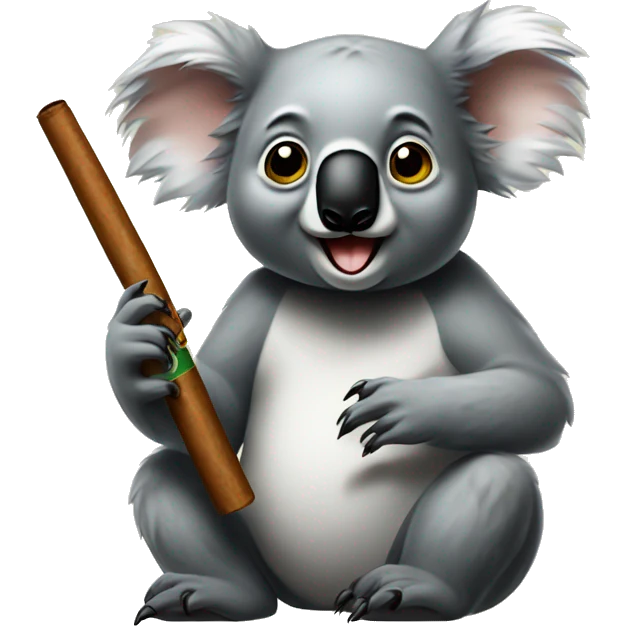 Koala Smoking a cigar emoji