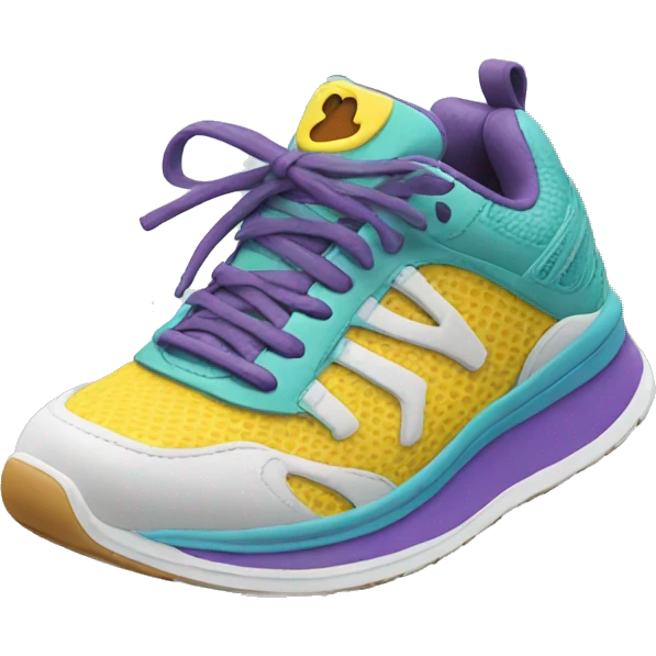 Smiling running shoe emoji