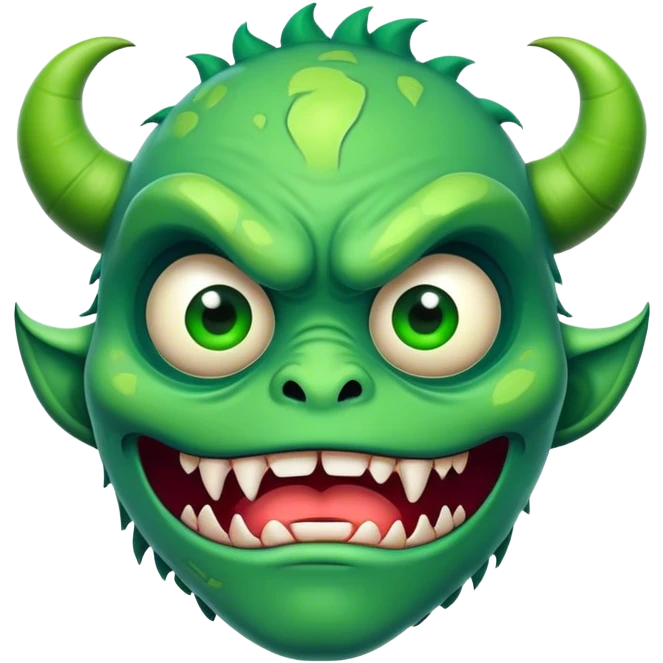 monster face emoji