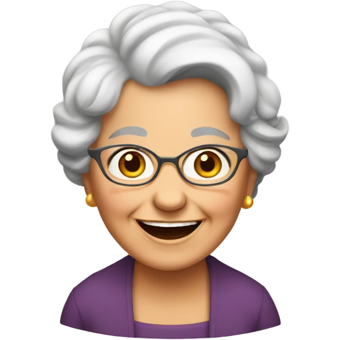 happy grandma  emoji
