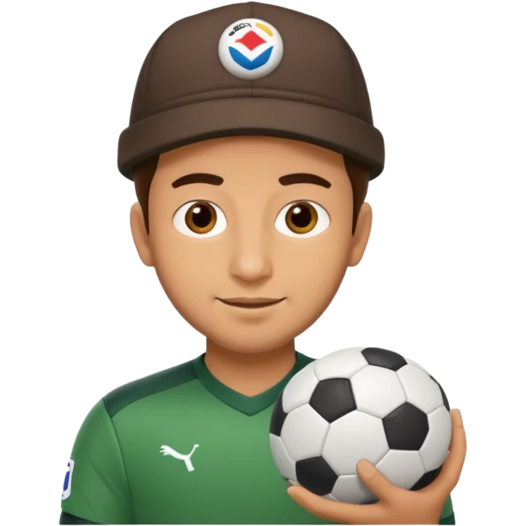 Arda Güler holding a football wearing a hat emoji