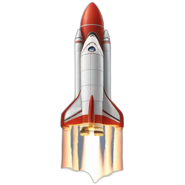 Rocket launching emoji