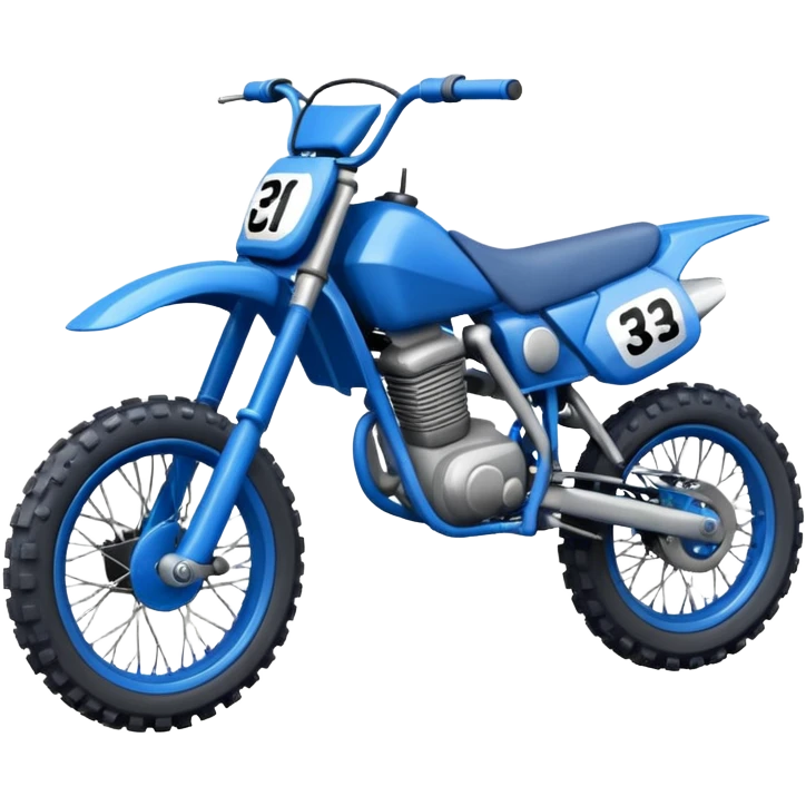 dirt bike blue  emoji