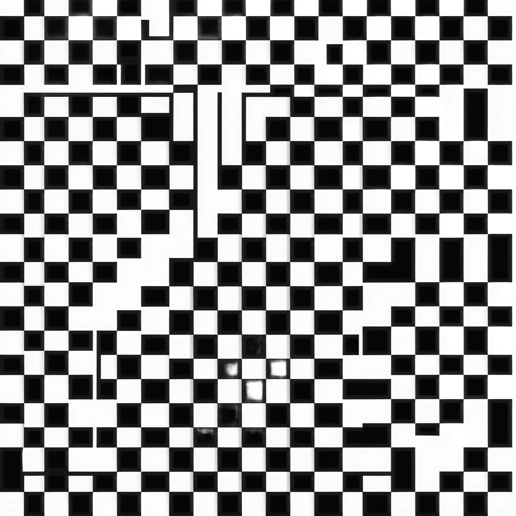 black and white checkered square emoji