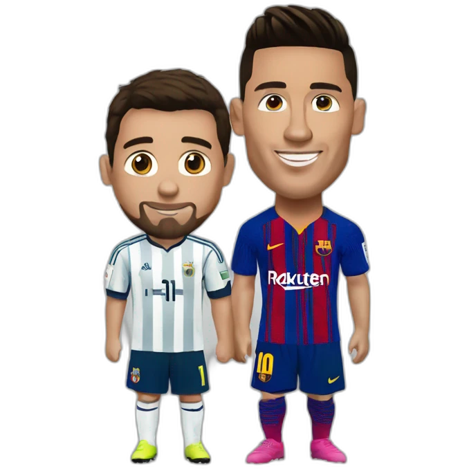 Ronaldo et Messi emoji