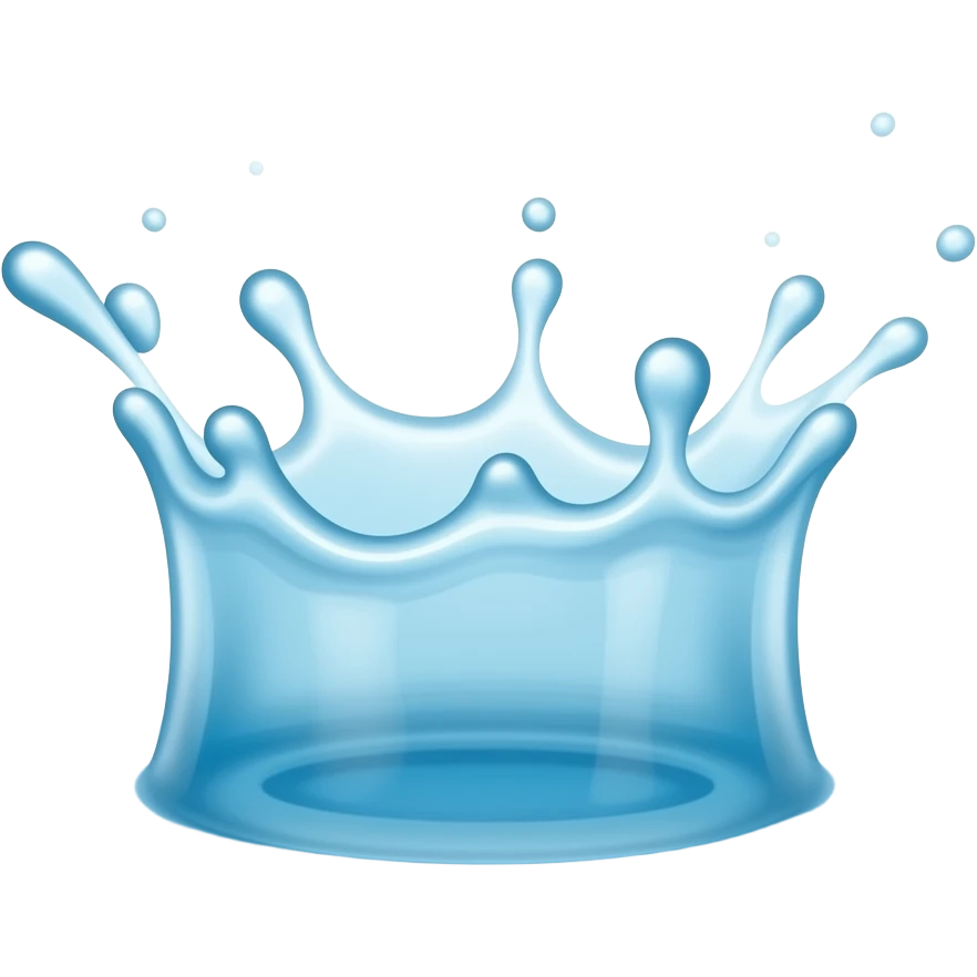 Water splash emoji but white emoji