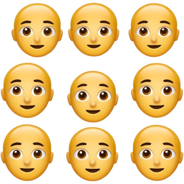 Yeşil gözlü, gözlüklü hafif dalgalı  orta boy saç, emoji
