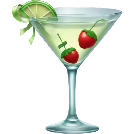 Martini with bow emoji
