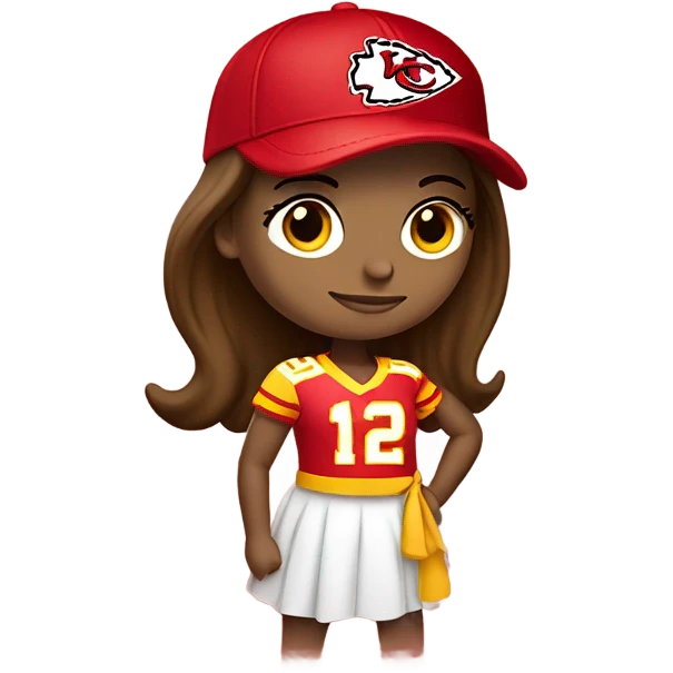 Women wearing Kansas City chiefs outfit emoji