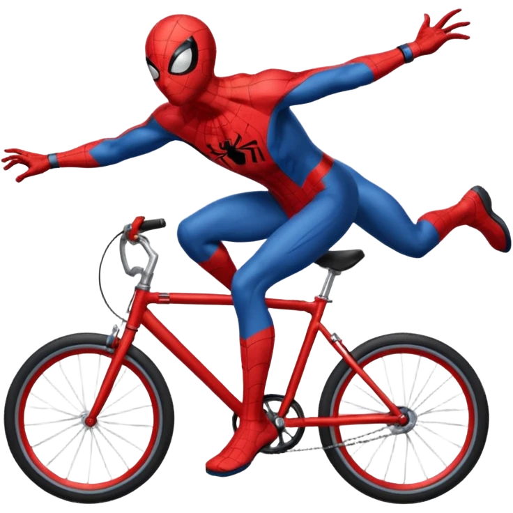 Spider man in the bike emoji
